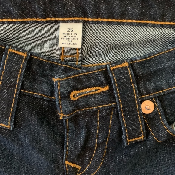Indigo Blue Long True Religion Jeans - Picture 2 of 4